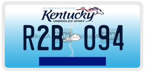 R2B094  license plate in KY