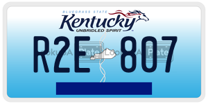 R2E807  license plate in KY