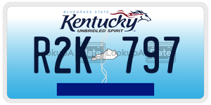 R2K797  license plate in KY