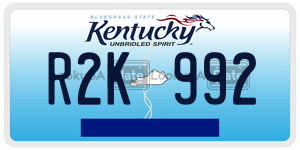 R2K992  license plate in KY