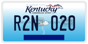 R2N020  license plate in KY
