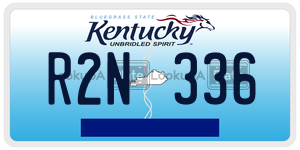 R2N336  license plate in KY