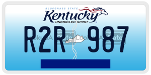 R2R987  license plate in KY