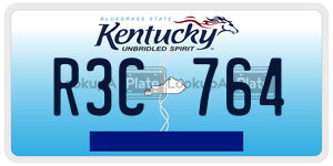 R3C764  license plate in KY