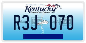 R3J070  license plate in KY