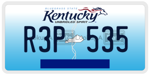 R3P535  license plate in KY
