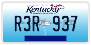 R3R937  license plate in KY