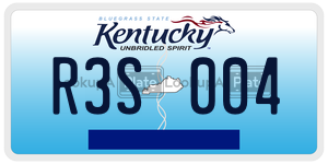 R3S004  license plate in KY