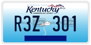 R3Z301  license plate in KY