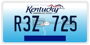 R3Z725  license plate in KY