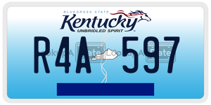 R4A597  license plate in KY