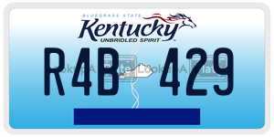 R4B429  license plate in KY
