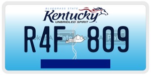 R4F809  license plate in KY