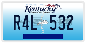 R4L532  license plate in KY