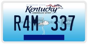 R4M337  license plate in KY