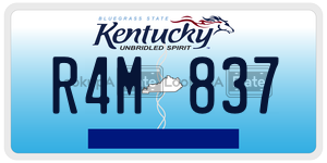 R4M837  license plate in KY