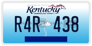 R4R438 license plate in Kentucky