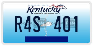 R4S401  license plate in KY