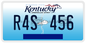 R4S456  license plate in KY