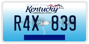 R4X839  license plate in KY