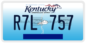 R7L757  license plate in KY