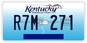 R7M271  license plate in KY
