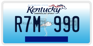 R7M990  license plate in KY