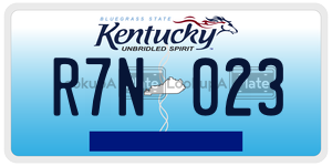 R7N023  license plate in KY