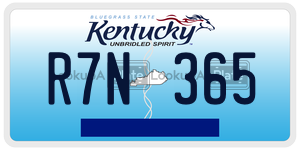 R7N365  license plate in KY