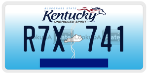 R7X741  license plate in KY