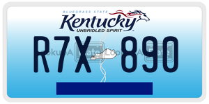 R7X890  license plate in KY