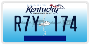 R7Y174  license plate in KY