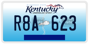 R8A623  license plate in KY