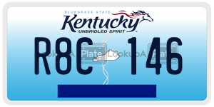 R8C146  license plate in KY
