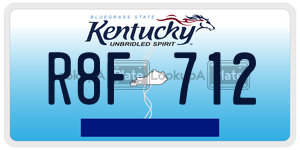 R8F712  license plate in KY