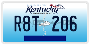R8T206  license plate in KY