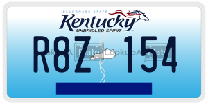 R8Z154  license plate in KY