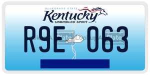 R9E063  license plate in KY
