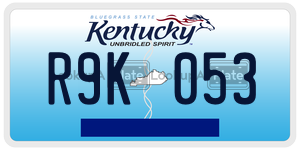R9K053  license plate in KY