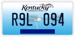 R9L094  license plate in KY