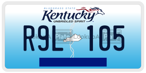 R9L105  license plate in KY