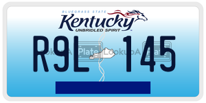 R9L145  license plate in KY