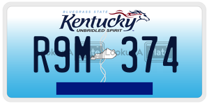 R9M374  license plate in KY