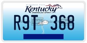R9T368  license plate in KY
