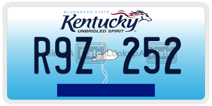R9Z252  license plate in KY