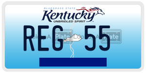 REG55  license plate in KY