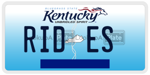RIDES  license plate in KY
