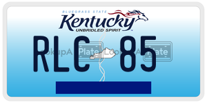RLC85  license plate in KY