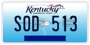 S0D513  license plate in KY