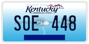 S0E448  license plate in KY